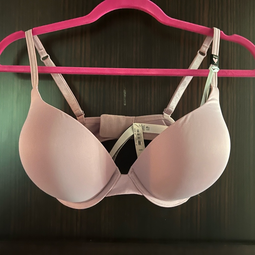 Victoria's Secret NWT Rosewood Pink Padded Push-Bra 34DD